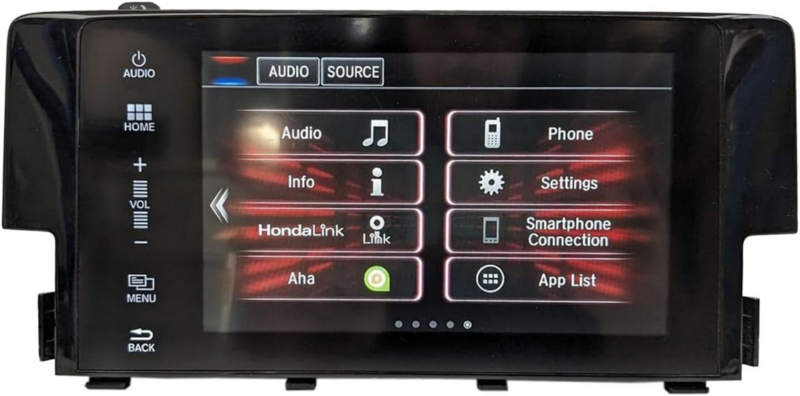 7 "nawigacja LCD ekran dotykowy dla 2016 - 2018 Honda Civic 39710-Tba-A21