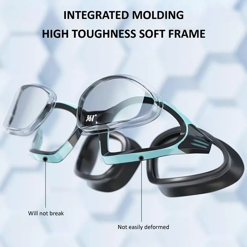 Profesjonalne okulary pływackie HD wodoodporny sprzęt do sporty wyścigowe wody silikonowy czepek do pływania przeciwmgielnej dla kobiet mężczyzn