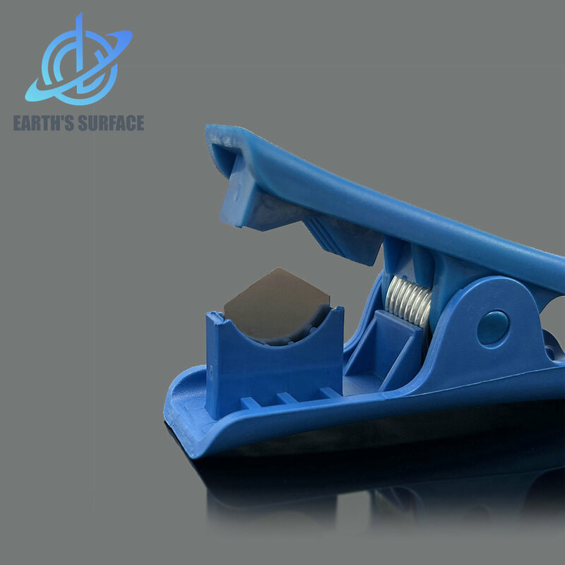 Bagian Printer DB-3D pemotong tabung PTFE klasik pipa biru nilon PVC PU alat pemotong dengan torsi Musim Semi lipat otomatis