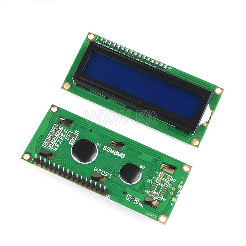 LCD1602 1602 moduł LCD niebieski/żółty tło Green Screen 16x2 znak wyświetlacz LCD PCF8574T PCF8574 IIC I2C interfejs 5V dla Arduino
