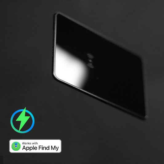Appleデバイス用のAppleワイヤレス充電カード,財布,トラッカー,電話番号,エアタグ,ロックシステム,iPhone, Bluetoothを検索