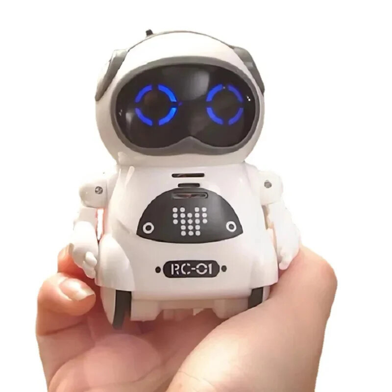 Emo Pocket Robot Pratende Interactieve Dialoog Spraakherkenning Record Zangdansen Vertellen Verhaal Mini Robot Kinderen Speelgoed
