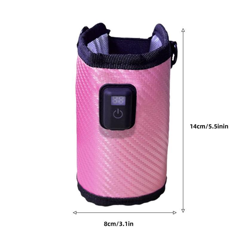 Baby Milk Warmer Portable Insulation Cover Milk Warmer Bag Portable Automatic Heating Nursing Bottle Heat Keeper Sleeve For