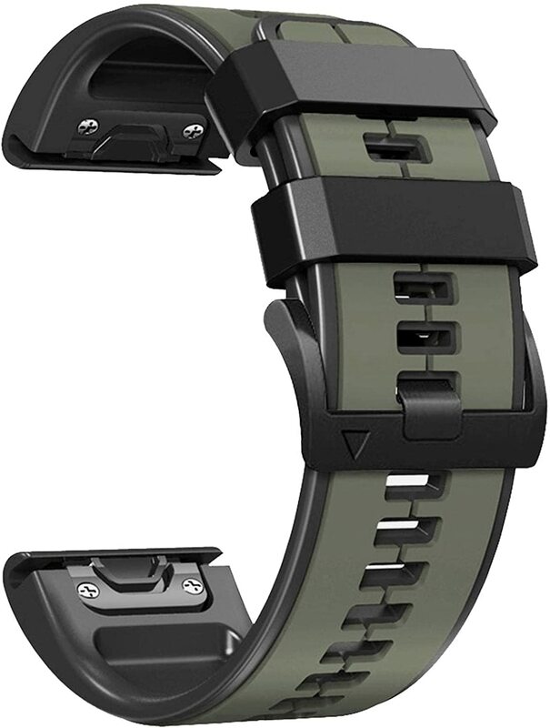 Ремешок силиконовый для наручных часов, сменный быстросъемный браслет для Garmin Instinct 2X, Fenix 6X Pro 5X Plus 7X, 26 мм
