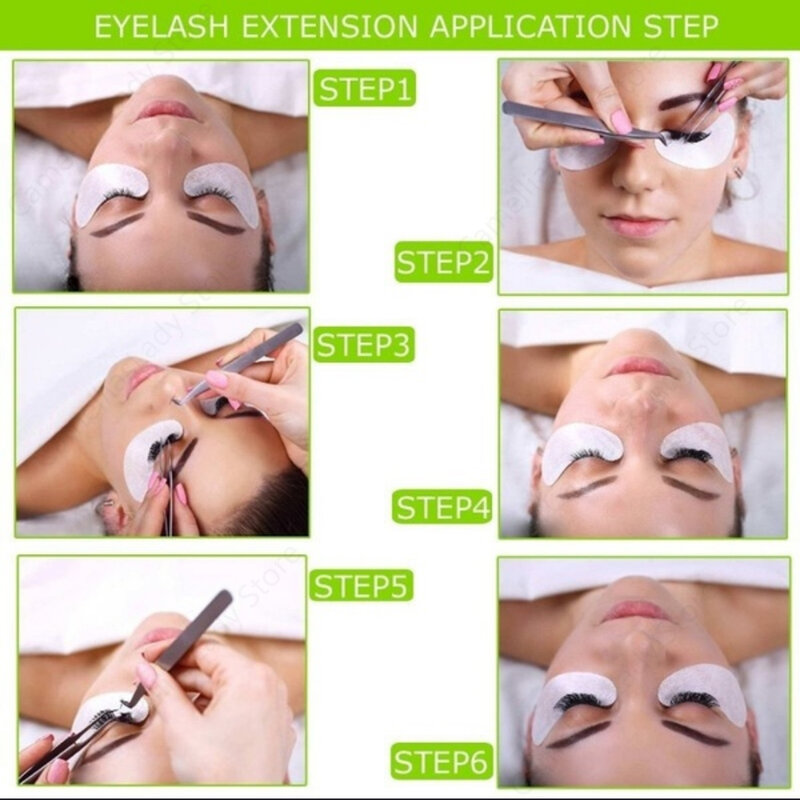50/100/300 U Shape Eyelash Pads Grafted Lash Hydrogels Gel Patches Under Eye Pads for Eyelash Extension Tips Sticker Makeup Tool
