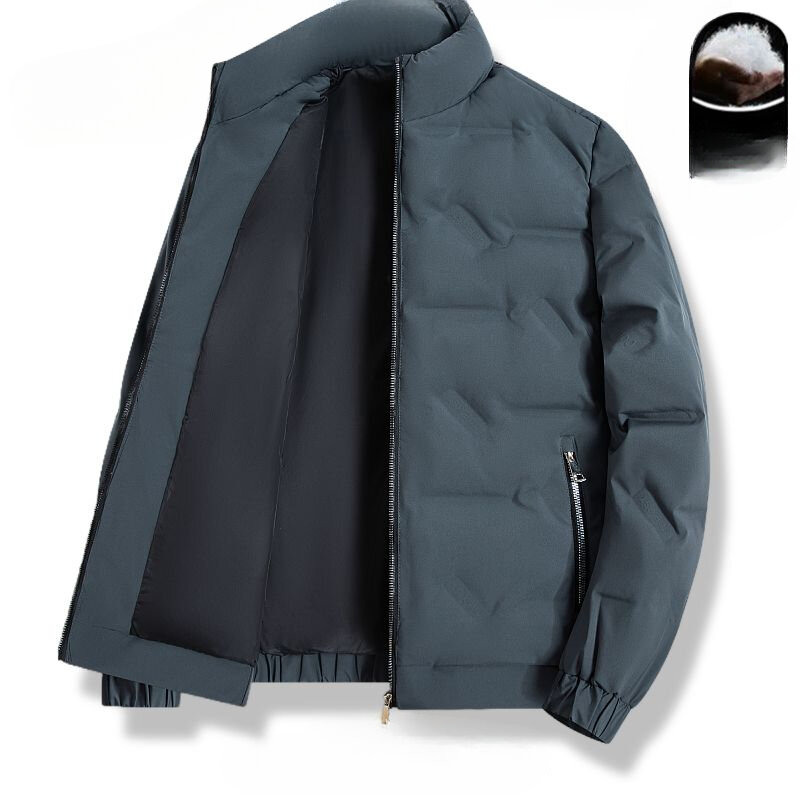 2023 남성용 화이트 덕 다운 재킷, 짧은 단색 캐주얼 아웃웨어, 스탠드 칼라 다운 코트, H443, 겨울 패션, 신제품