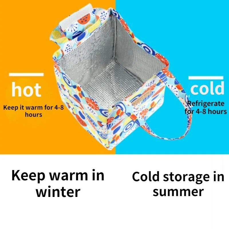 Fashion Lunch Bag Geïsoleerde Thermische Mooie Kat Multicolor Ontbijt Doos Zakken Vrouwen Draagbare Hand Pack Picknick Reizen Producten
