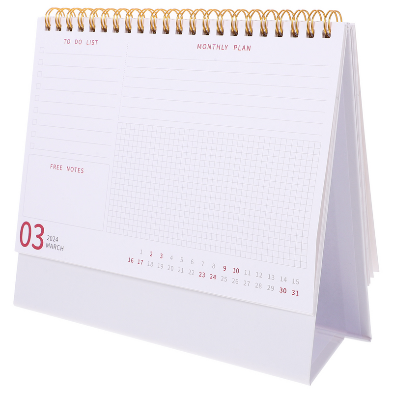 Calendario da tavolo agenda giornaliera calendario mensile pianificazione decorativa calendari Desktop mensili forniture per ufficio a casa