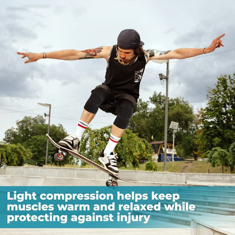 Rodilleras protectoras profesionales, esponja gruesa antideslizante para evitar colisiones, protector de rodilla deportivo profesional, 1 par