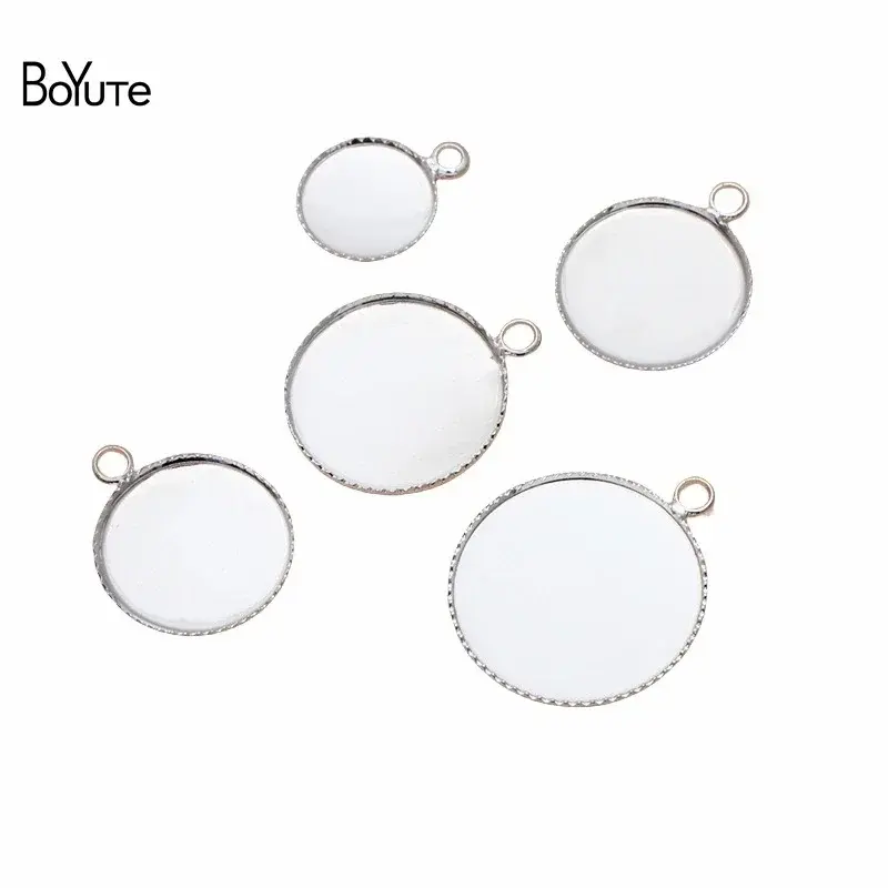 BoYuTe Custom Made (200 Pieces/Lot) Fit 12-14-16-18-20MM Cabochon Pendant Base Setting Diy Blank Tray Jewelry Accessories