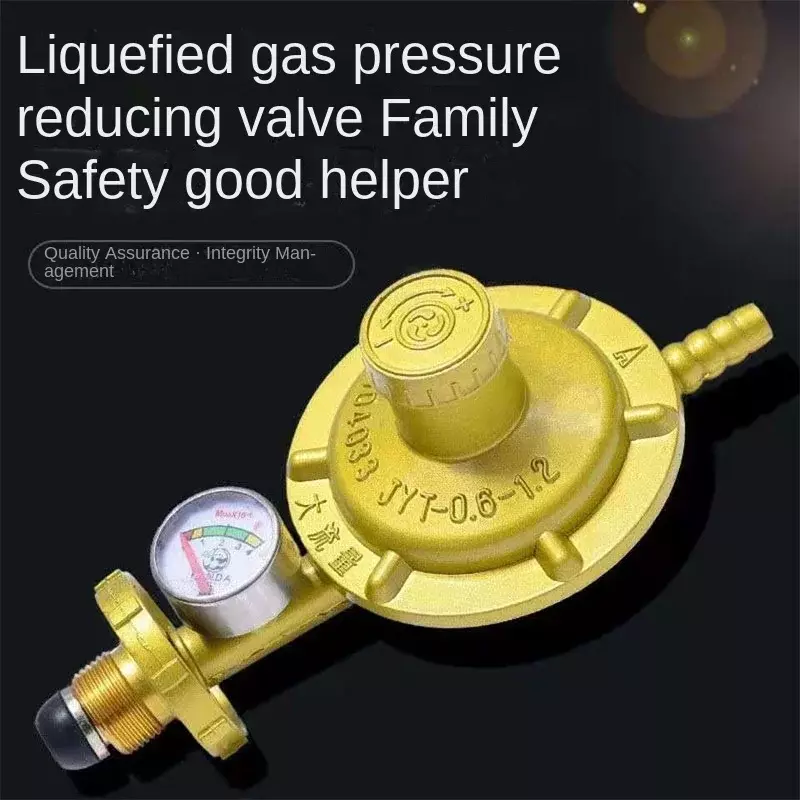 Gas Stove Accessories Pressure Reducing Valve Liquefied Gas Tank Steel Cylinder Pressure Regulating Valve Pressure Gauge Valve