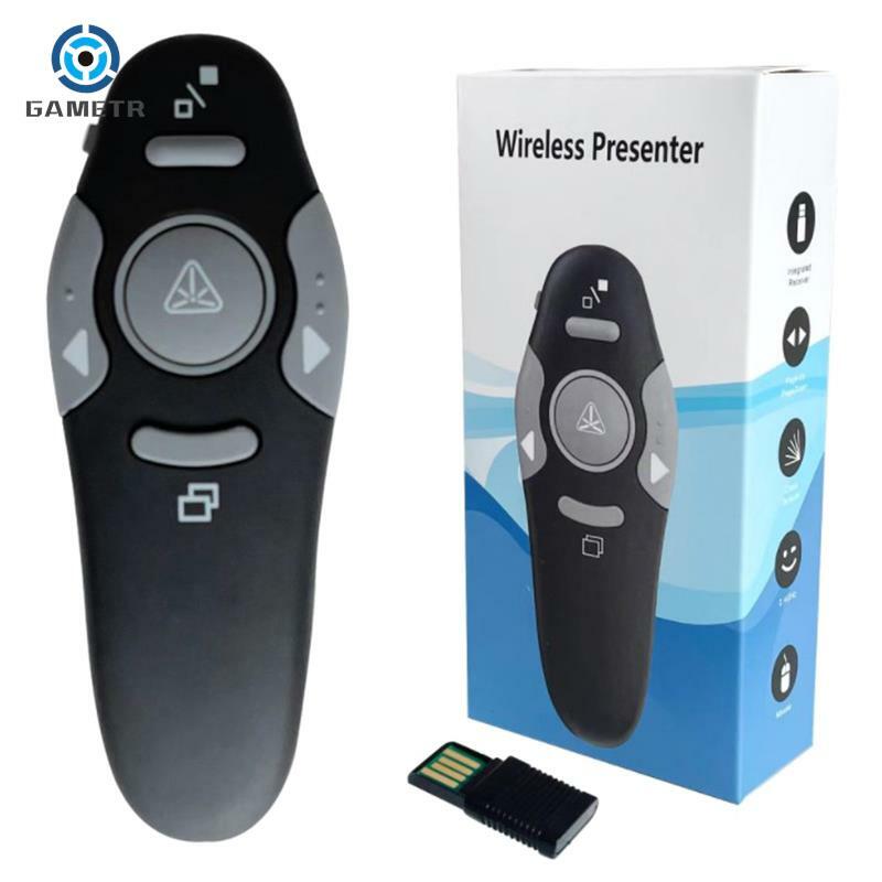 2.4GHz Wireless USB Powerpoint Presentation PPT Flip Pen Pointer Clicker Presenter with Red Light Remote Control for Teacher