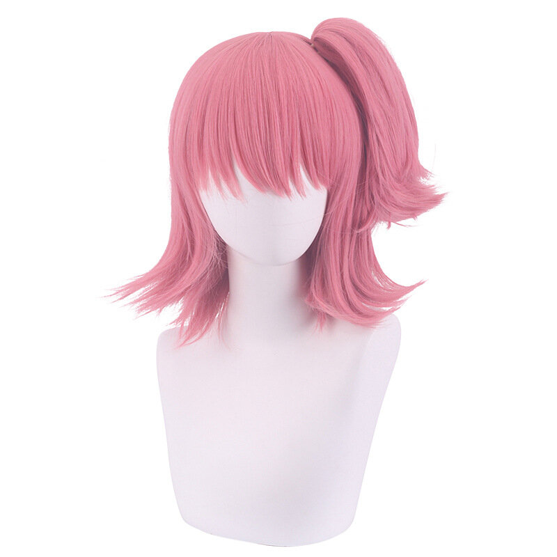 Парик для косплея из розовых волос, размер 35 см