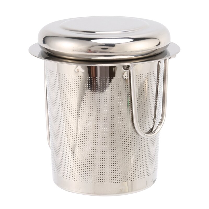 1Pc Stainless Steel Tea Infuser Filter Long Handle Folding Tea Strainer Reusable Tea Filter Basket For Brewing Loose Leaf Tea
