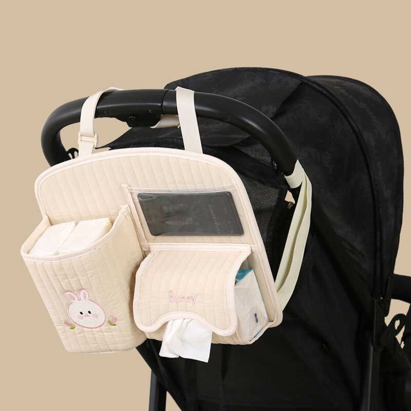 Сумка-Органайзер для детской коляски, мультяшный держатель для бутылки, аксессуары для детской коляски, подвесная сумка для хранения