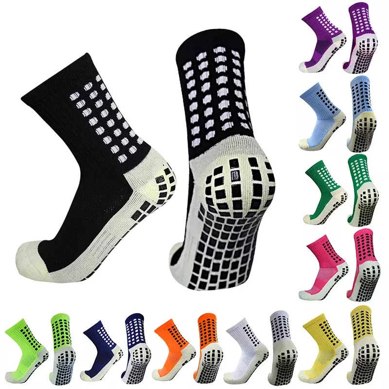 Calcetines De fútbol profesionales Antideslizantes para hombre y mujer, medias Antideslizantes con agarre para deportes al aire libre