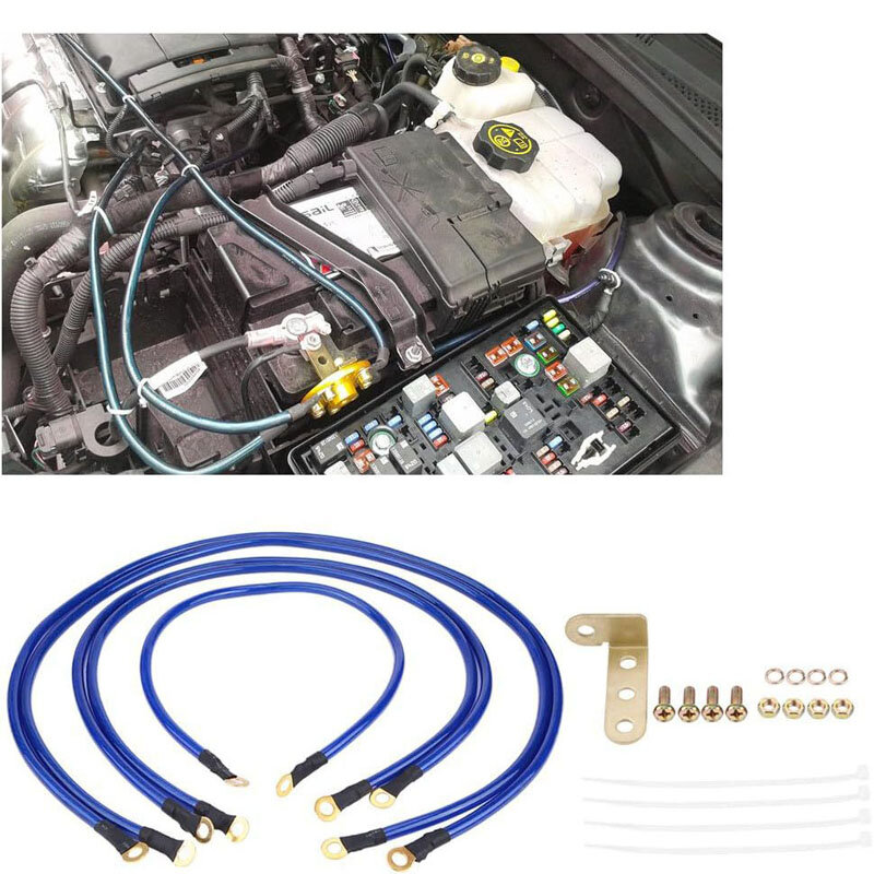 100% Brand New Car Cable System Ground Wire Conversion Kit Car Replacement Negative Battery Cable Universal Ground Wire