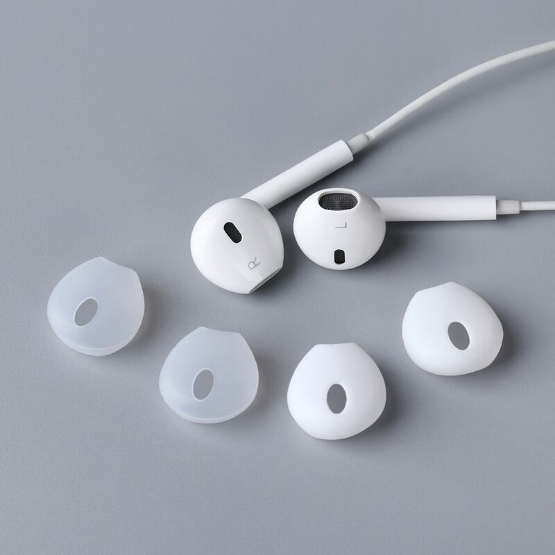 1 Paar Silikon Kopfhörer hülle Abdeckung Anti-Rutsch-Ohrhörer Tipps Kappen für iPhone Airpods Ohr stöpsel Ohrhörer weiche Kopfhörer kappe Abdeckung Ohr polster