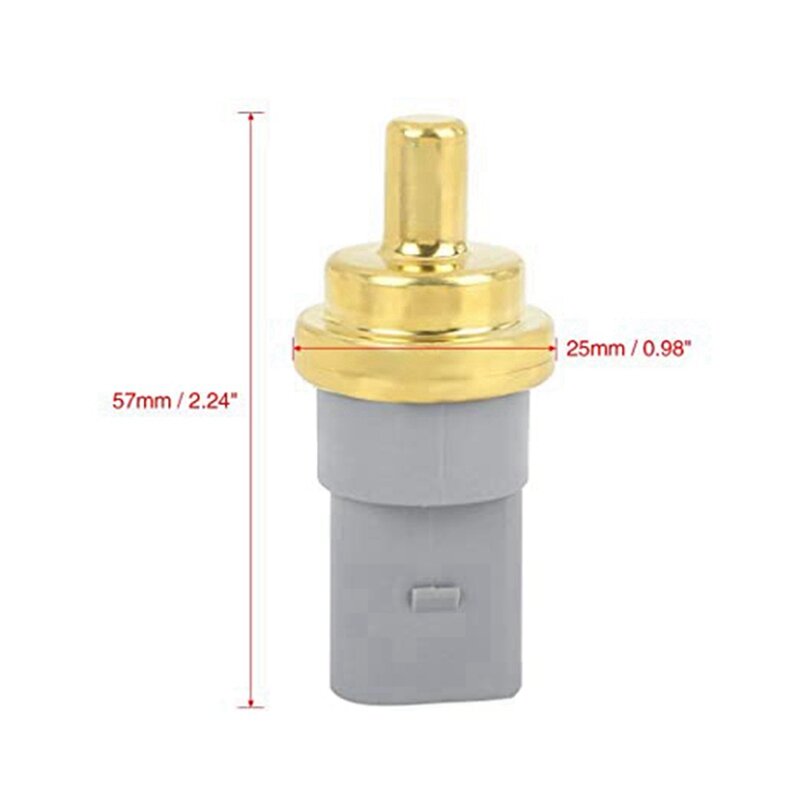 Sensor de temperatura del agua del refrigerante, accesorio para Skoda Fabia, A3, A4, A5, A6, A8, Q3, Q5, Q7, TT, 2 unidades, 06A919501A, 1100736