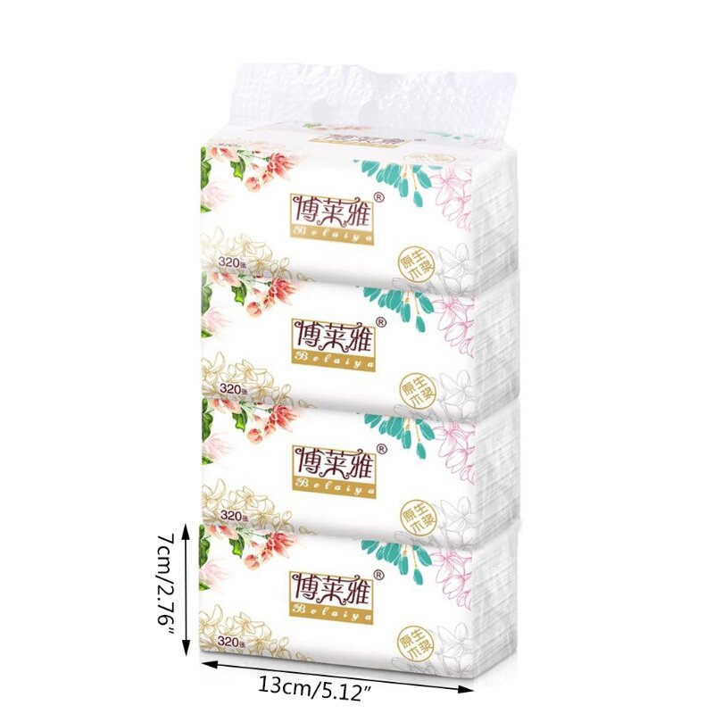 Y1UF 3 camadas para tecido macio para papel 320 tecidos por pacote, doméstico