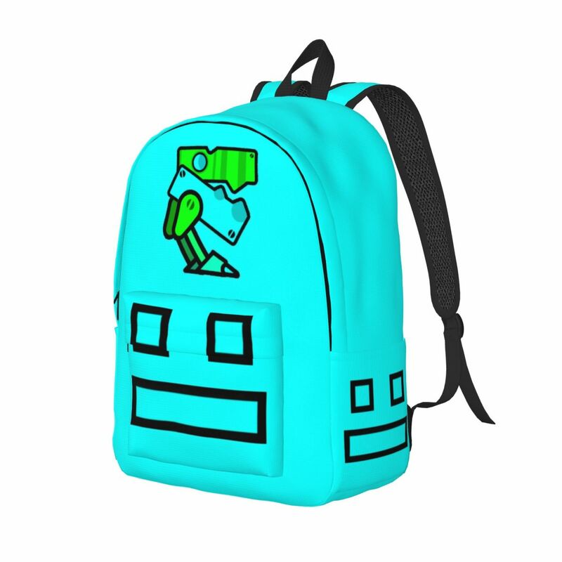 Cube Geometry Gaming Dash mochila para niño y niña, mochila escolar para estudiantes, mochila de día para preescolar, bolsa deportiva para jardín de infantes