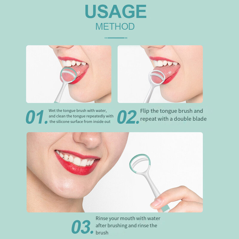 1 Stück Silikon Zungen schaber Reinigung Zungen schaber für die Mundpflege Mundhygiene halten frischen Atem Mundhygiene Reinigungs werkzeug