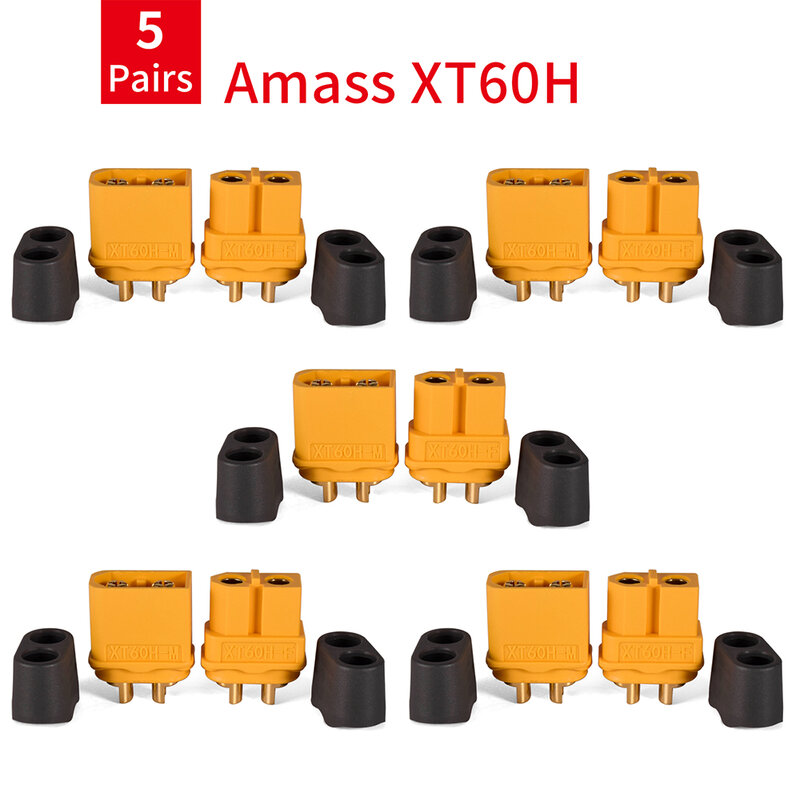 5/10 par XT60 XT30 XT90 wtyk wtyczek żeńskich wtyczek pociskowych Amass XT30U XT60H XT90 T wtyk do akumulator do RC Lipo