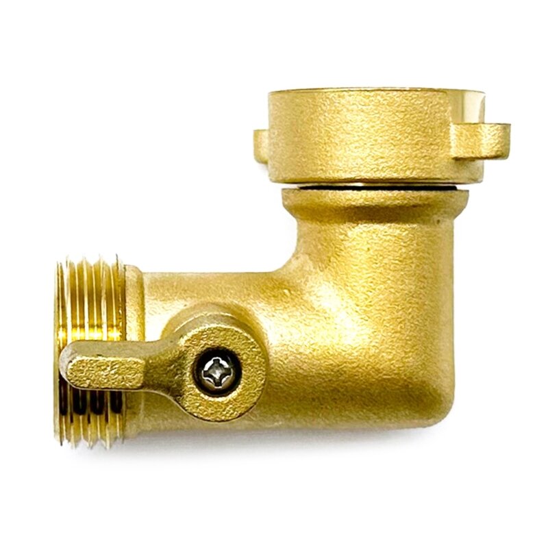 LXAF Rotating Brass Hose Adapter Outdoor Tap Connector Female Threaded Hosepipe Adapter Simple Installation for Hose Pipe