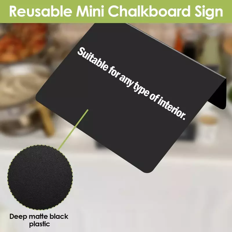 Mini tableau noir de 4x3 pouces, 10 pièces, panneaux de réserve pour prix alimentaire, babillard de fête