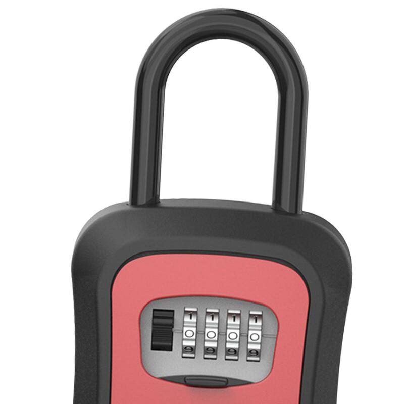 ตู้กุญแจจัดระเบียบกุญแจกล่องเก็บของในร่มกลางแจ้งเคสติดผนังแบบผสม4หลักสำหรับนำรถไปจอด realtors บ้าน