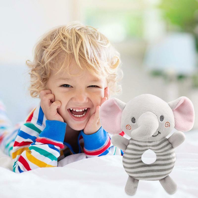 Grzechotki dla niemowląt chwytają i kręcą grzechotki zwierzątka zabawki dla noworodków ściskacz rozwojowe dla niemowląt zabawki zabawki edukacyjne sensoryczne