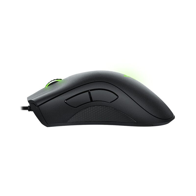 Black Razer DeathAdder Essential Wired Gaming Mouse Mice 6400DPI Sensor Óptico 5 Independentemente Botões Para PC Gamer