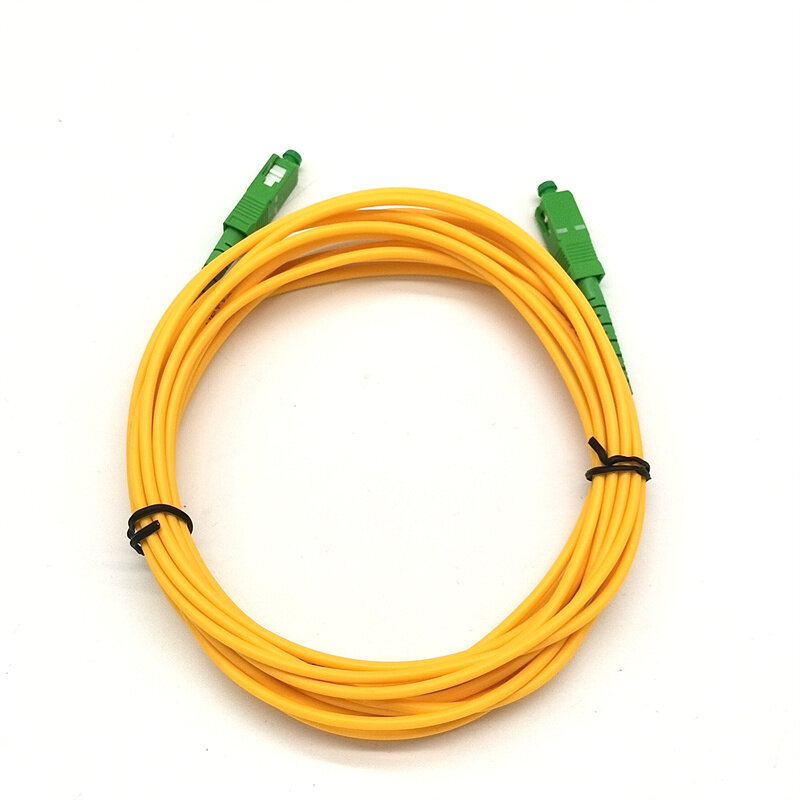 Kabel światłowodowy SC/APC-SC/APC jednomodowy kabel światłowodowy 3.0mm FTTH do kabel Jumper internetowego 2M 3M 5M 15M światłowód