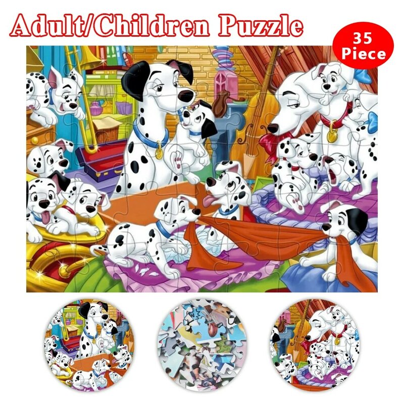 Disney Jigsaw Puzzle 101 dalmata Puzzle di cartone 1000 pezzi Puzzle di cartoni animati per adulti regali di famiglia giocattoli educativi per bambini