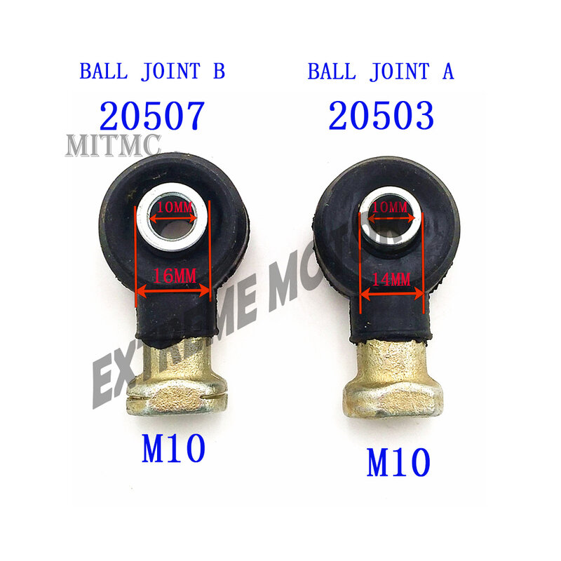 2 Set （4pcs）Ball Joint Tie Rod End A and B For Linhai 260 300 400 500 550 565 570 750  ATV UTV Linhai Code 20503 20507