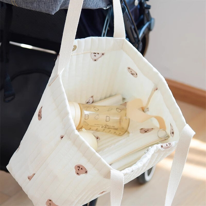 맞춤형 맞춤형 귀여운 곰 다기능 어머니 아기 숄더백, 대용량 자수 패션 여행 선물 가방