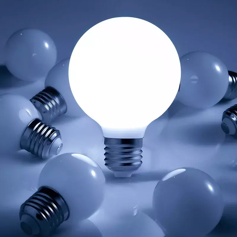 Lâmpada leitosa grande LED, economia de energia, global, E27, 85-265V, G80, G95, G125, 3W, 6W, 9W