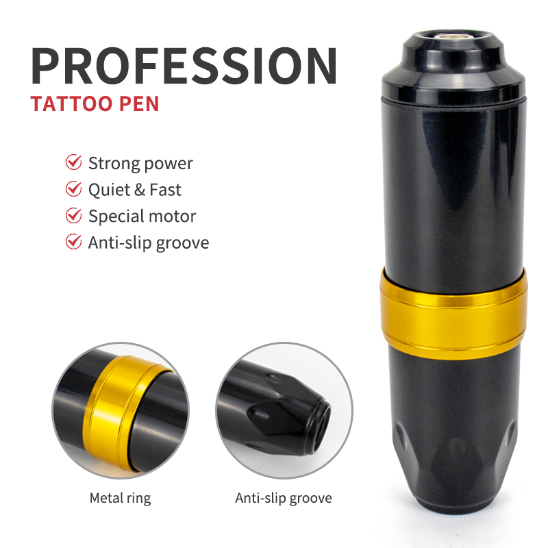 Profissional Tattoo Machine Kit Alimentação 2pcs Rotary Tattoo Pen Maquiagem Permanente Máquina Para Cartucho Needles Tattoo Gun