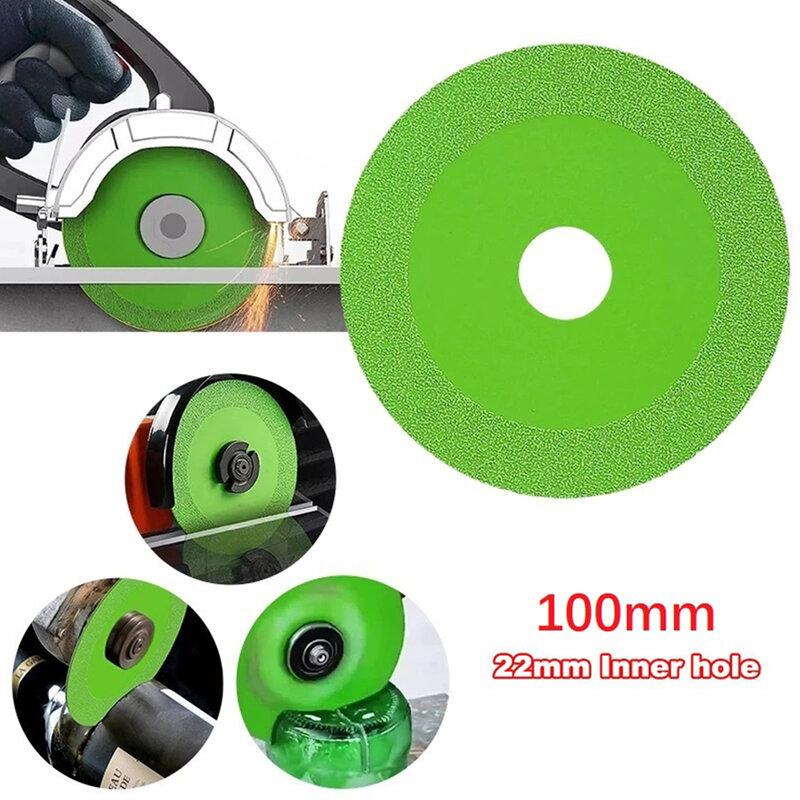 100% новый шлифовальный диск Электроинструмент керамическая плитка темно-зеленая Алмазная резка стекла зеленая стальная угловая шлифовальная машина