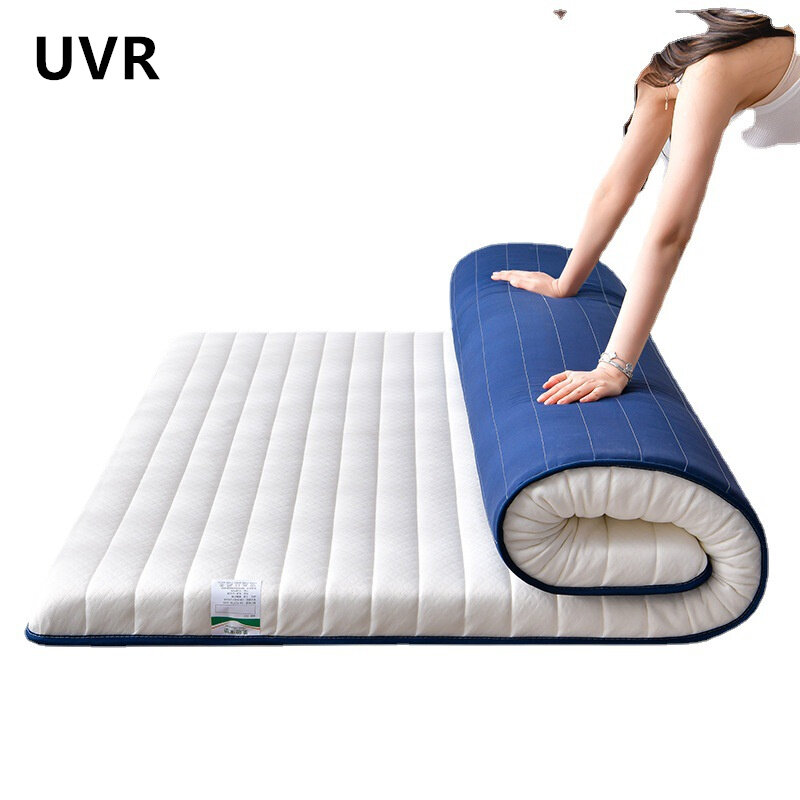 UVR-colchón doble grueso de espuma viscoelástica, colchón de látex transpirable, tamaño completo, Tatami individual plegable para el hogar y el Hotel