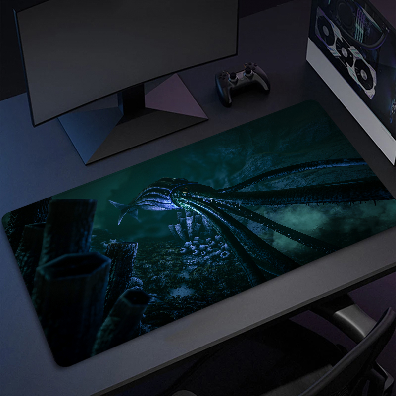 Behemoth of the Deep Gaming Mouse Pad Anime Desk Mat Mousepad Gamer Office Accessories Game Mats Deskmat Mause Pads Pc Xxl Large