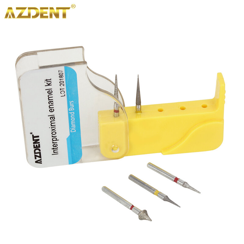 AZDENT Dental Diamond Burs Orthodontic Interproximal Enamel Reduction Set For High Speed Cutting Grinding Polishing 5Pcs/Kit