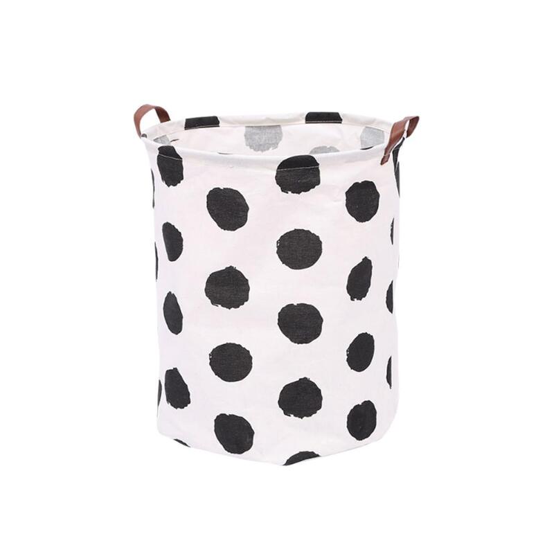 Foldable Laundry Basket For Toys Printed Storage Bucket Bag Collapsible Household Dirty Clothes Organizer 40*50cm S9P9