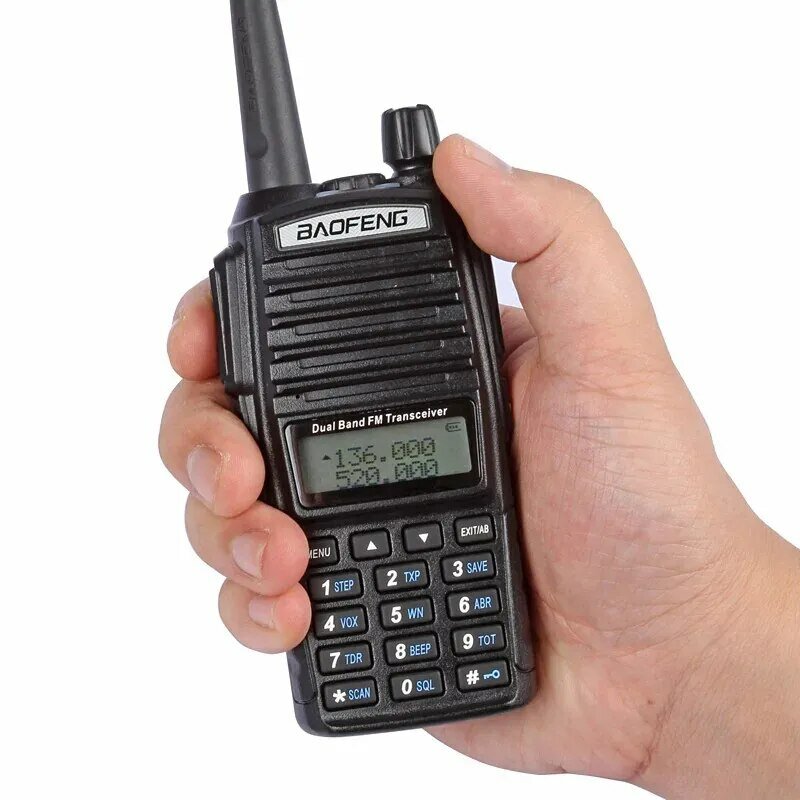 Baofeng UV 82 Walkie Talkie Real 5W 8W Comunicador Dual PTT Long Range 2 Way stazione Radio amatoriale FM portatile
