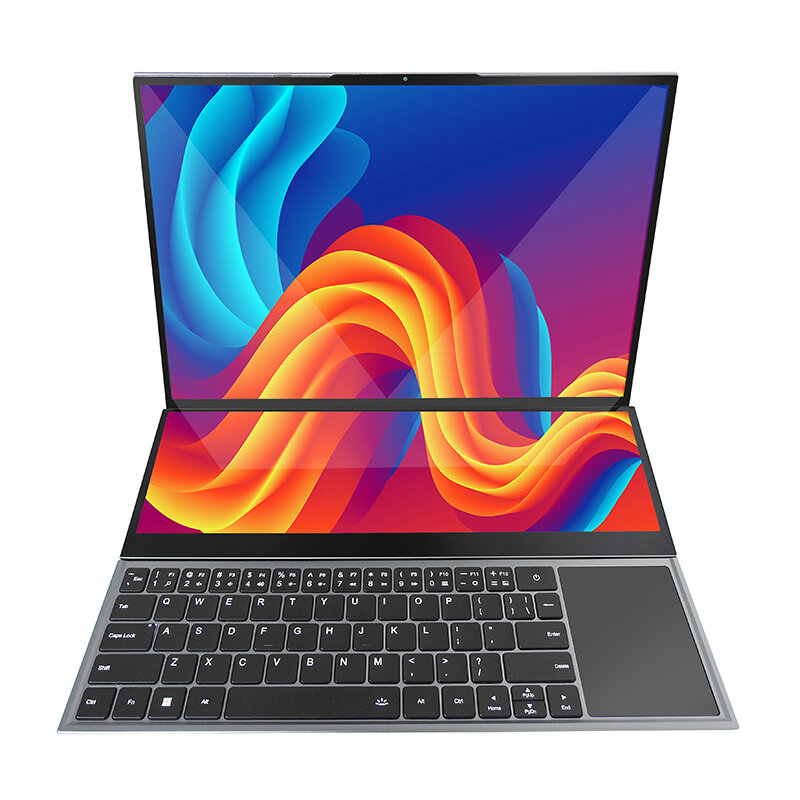 Dubbel Scherm Laptop Core I7 10e Generatie Windows 11 Touchscreen Gamer Laptop Pc Draagbare Notebook Computer