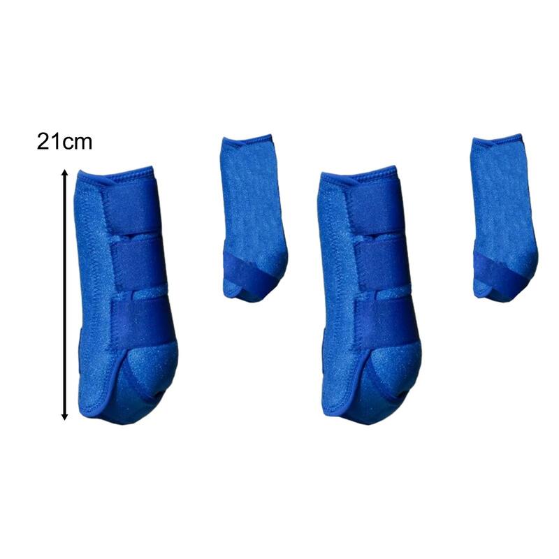 4x Horse Boots Leg Wraps Adjustable Support Professional Leg Guard Leg Protection for Jumping Training Equestrian Accessories