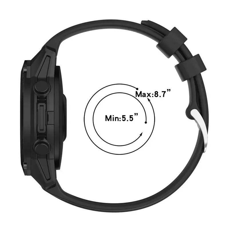 Tali jam tangan pintar Garmin Descent G1, gelang silika 22mm untuk Forerunner 745 945 935/pendekatan S62 Band