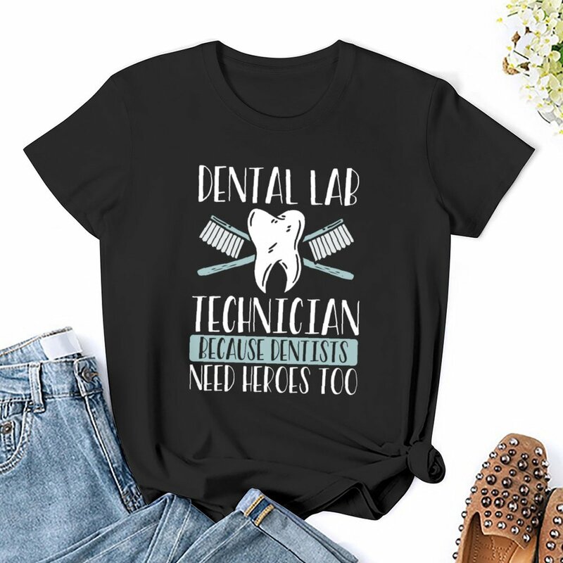 Dental Lab Technician T-shirt cute tops animal print shirt for girls tees tight shirts for Women