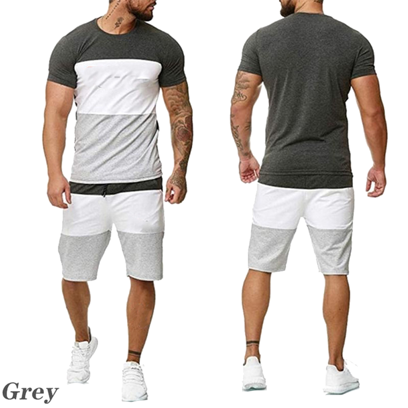 T-shirt décontracté + pantalon court, tenue de Sport, rayé à manches courtes, à la mode, offre spéciale d'été