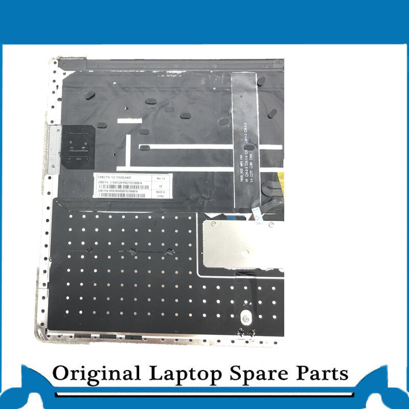 ชุดประกอบ topcase ดั้งเดิมสำหรับ Microsoft Surface LAPTOP 1 2 1769คีย์บอร์ด1782พร้อม backlit Trackpad ซิลเวอร์ซิลเวอร์เบอร์กันดี